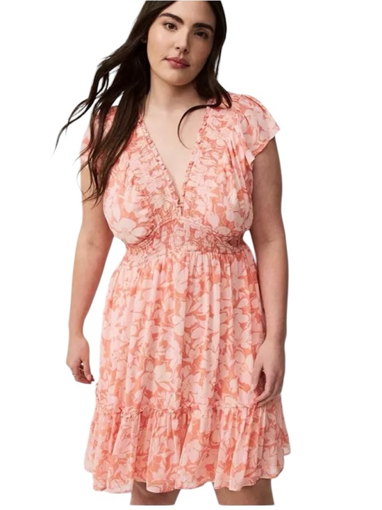 torrid Dresses & Skirts - Torrid Mini Ruffle Chiffon Dress size 3X NWT
